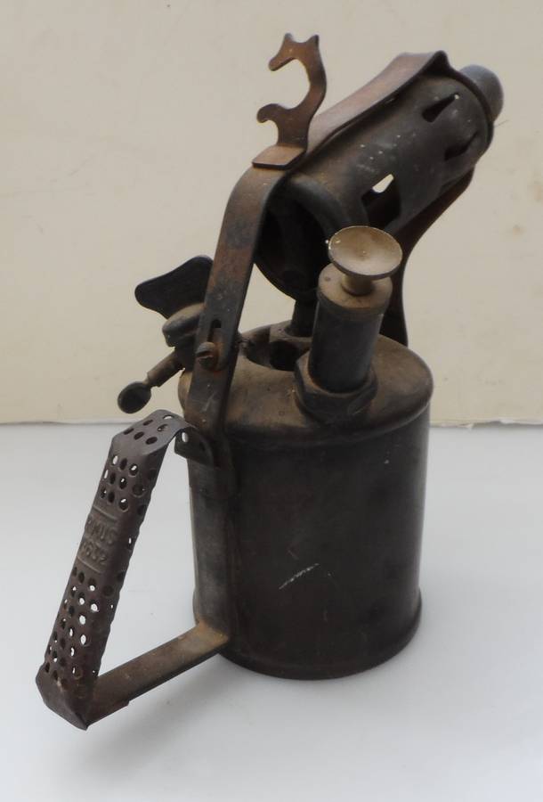 VINTAGE 1940,s , PRIMUS model No. 632 BRASS BODY BLOW TORCH  , STOCKHOLM SWEDEN