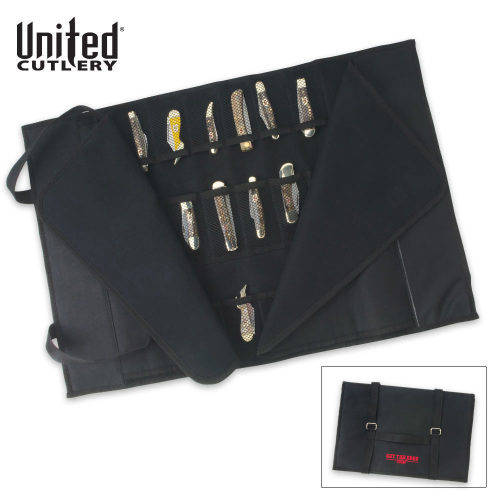 United Cutlery 36 slot Pocket Knife Storage Case, Black