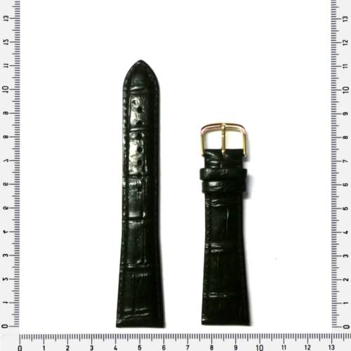 Strap 20mm / watch strap genuine leather / black / made in Germany