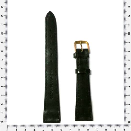 Strap 20mm watch strap genuine leather/ black / made in Germany