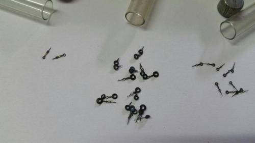 antique Watch parts / spares / Box with different small hands /Watchmaker Treasures 27 tubes