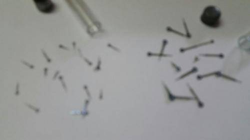 antique Watch parts / spares / Box with different small hands /Watchmaker Treasures 27 tubes