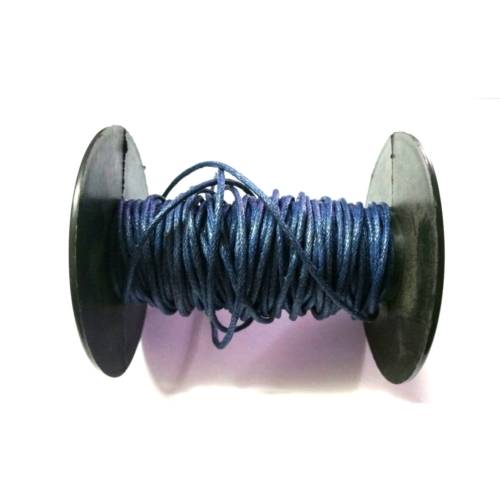 Cord Wax String / 1.8mm - blue / price per meter / for jewellery crafting