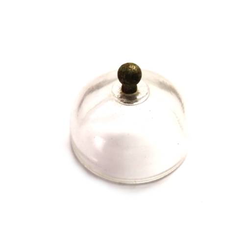 Watchmaker Tools - glass dome -W 6.5cm - H 4.3cm -Vintage -Made in Germany