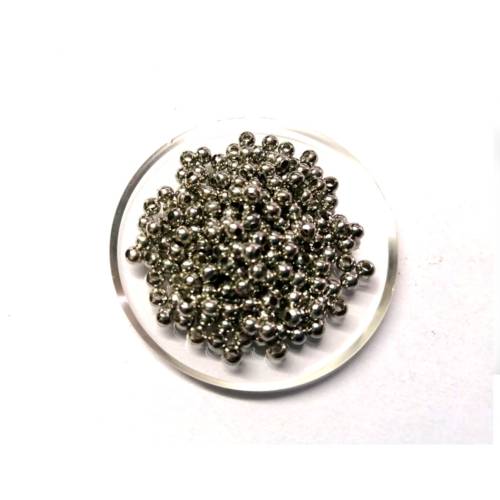 Beads / Metal Beads - Ball 3mm Nickel Beads, Beads for jewellery crafting - 200pcs