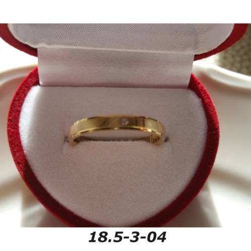 Ring - Brass / gold plaque` - 18.5 diameter -width 3mm-