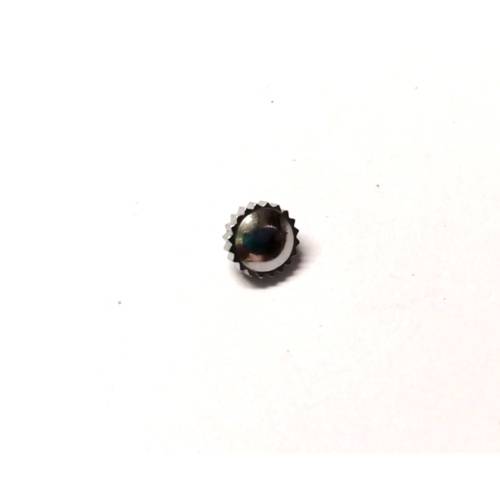 Watch parts- 1 crown  stainless STEEL- sizes W6.3mm H4.3mm -Watchmaker Treasure