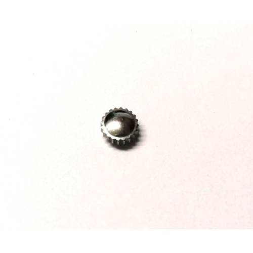 Watch parts- 1 crown  stainless STEEL- sizes W6.0mm H4.3mm -Watchmaker Treasure