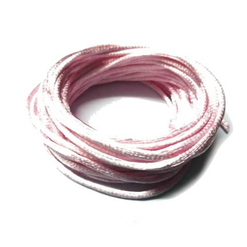 CORDS / SATIN CORD / 2.5mm - ROSE - 1m PACK / CORDS for crafting