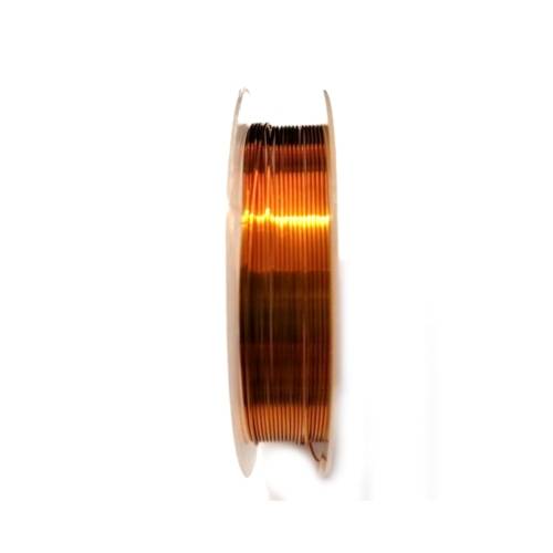 Wire / Copper Wire 0.6mm - ORANGE - +/-4.5m Roll / Wire for crafting