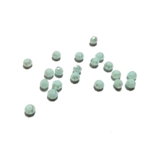 Beads /Crystal Beads - 4mm - shiny light milky blue  - 30pcs/ Beads for crafting