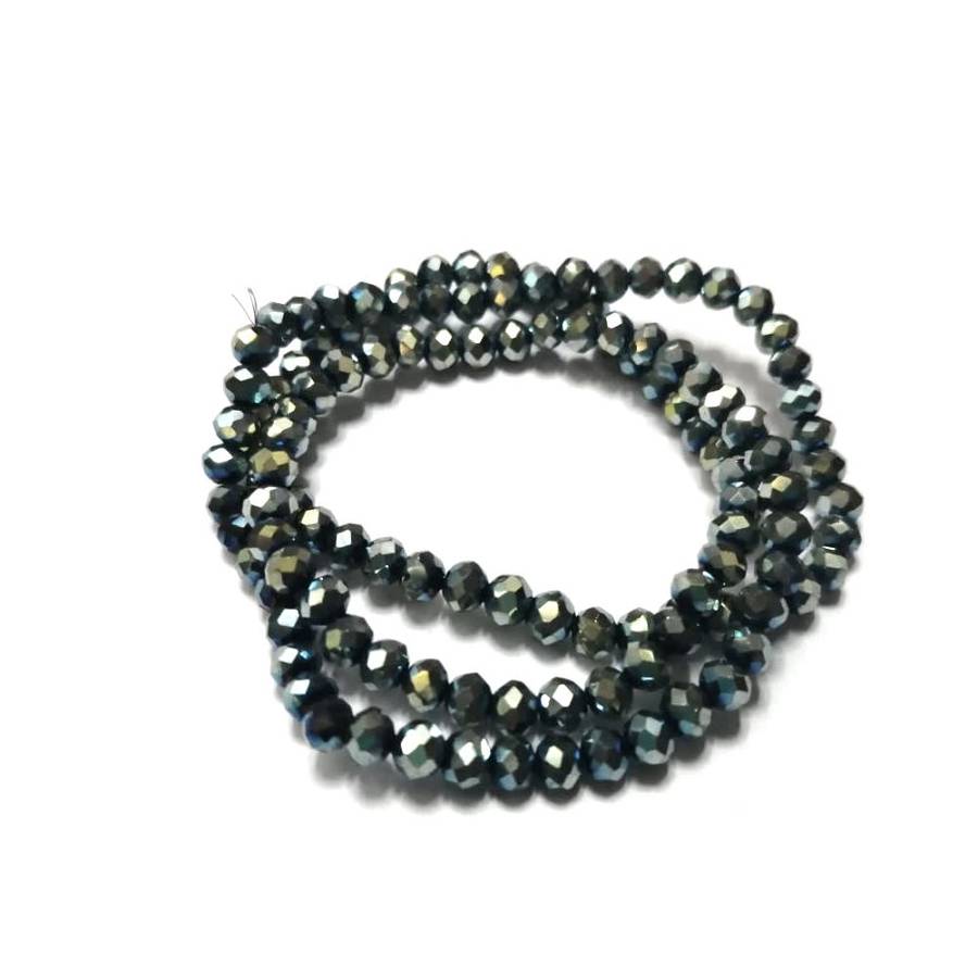 Beads - Crystal Beads - 4mm - rainbow blue green  +/- 130pcs String - Beads for crafting