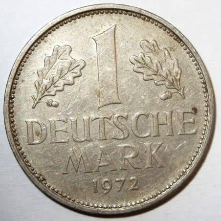 1972 - 1 Deutsche Mark Silver Coin