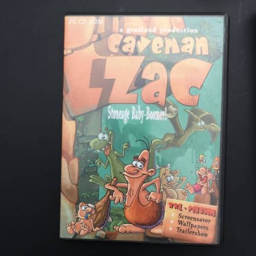 Cave Man Zac- Stoneage Boomers Adult PC Game. Was never used. Vintage PC Game