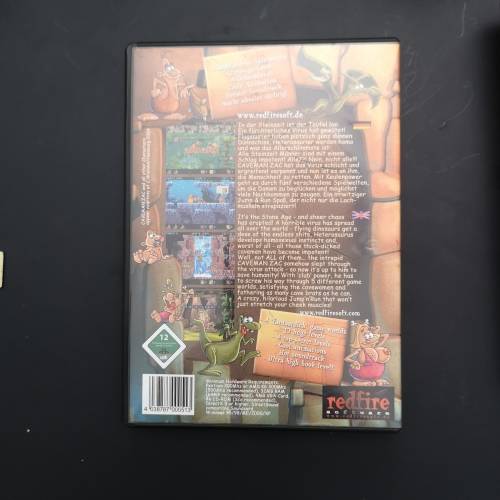 Cave Man Zac- Stoneage Boomers Adult PC Game. Was never used. Vintage PC Game