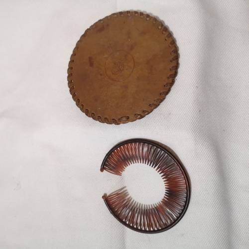 Vintage Hairband  in customised round leather cover