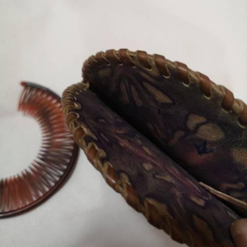 Vintage Hairband  in customised round leather cover