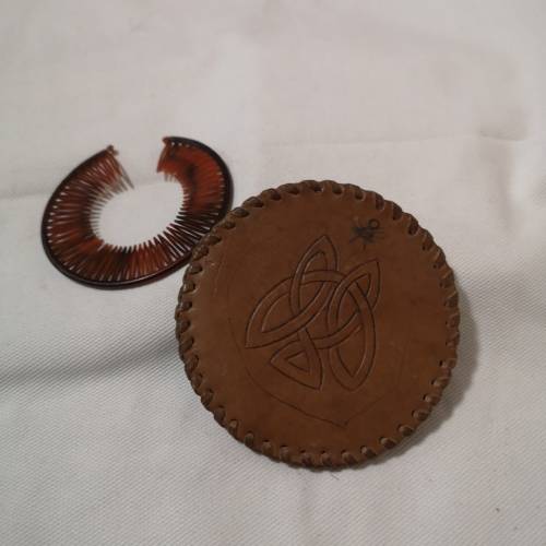 Vintage Hairband  in customised round leather cover