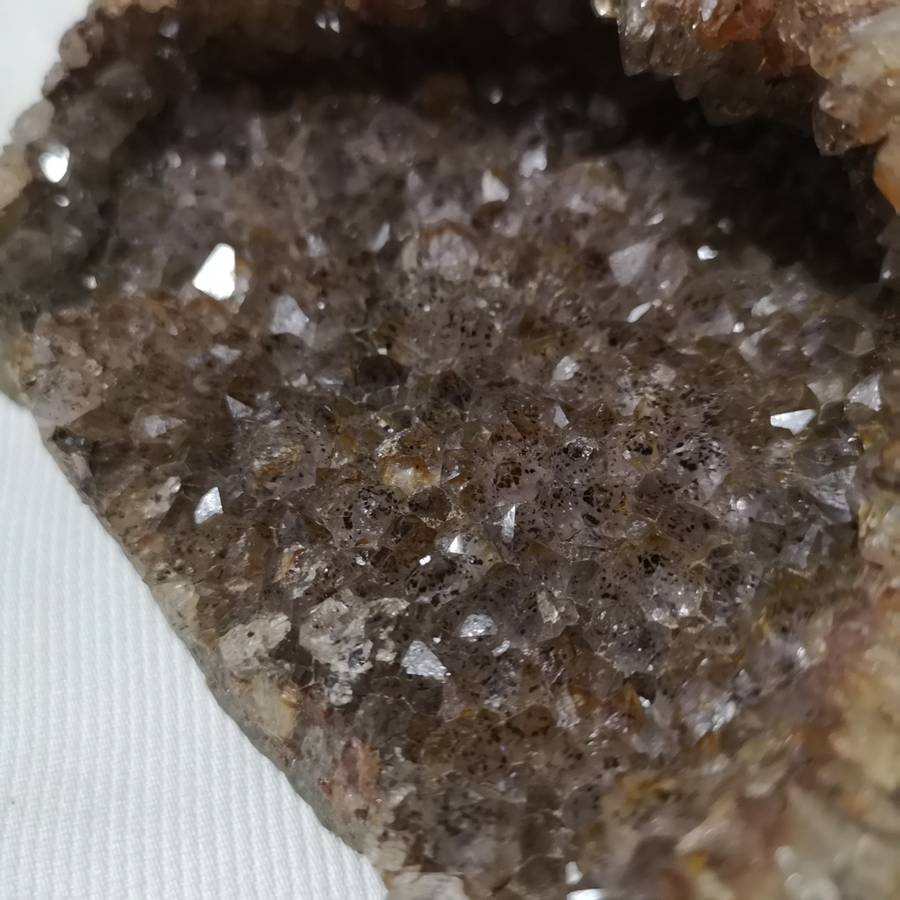 Quartz Geode with rock outer