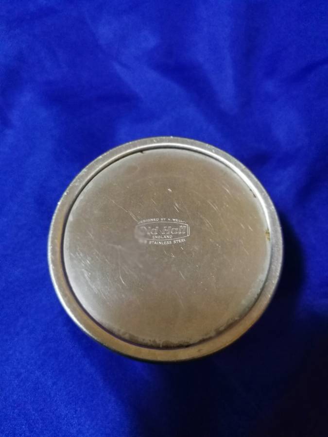 A Robert Welch (1929-2000) for Old Hall England. 18/8 stainless Steel mini sugar bowl