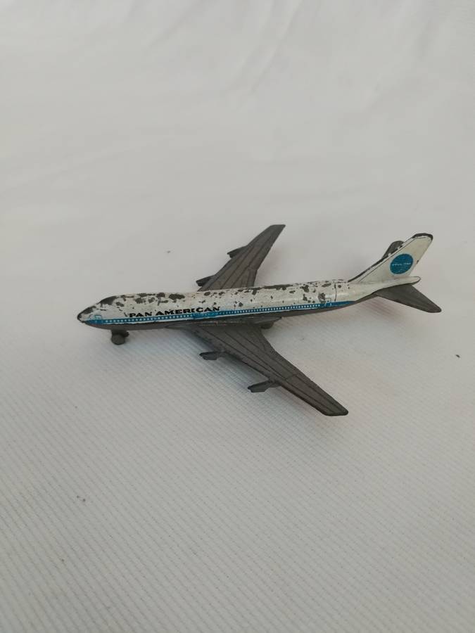PAN AM AIRLINES VINTAGE PLAYART BOEING 747 Die-cast airliner 1980s