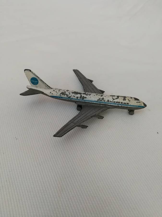 PAN AM AIRLINES VINTAGE PLAYART BOEING 747 Die-cast airliner 1980s