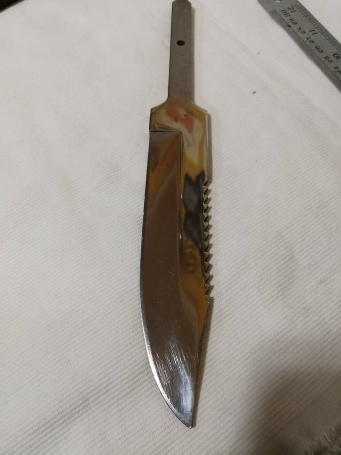 Solmucol Vintage Divers Knife with scabbard- Needs handle