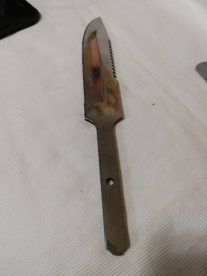 Solmucol Vintage Divers Knife with scabbard- Needs handle