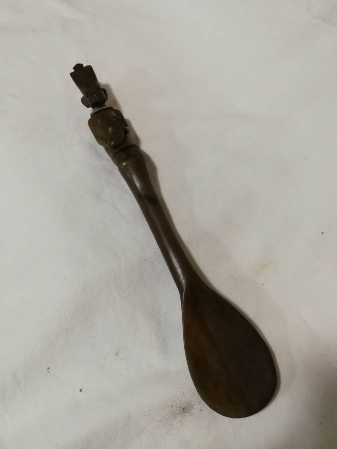 Vintage Carved Wooden African Spoon