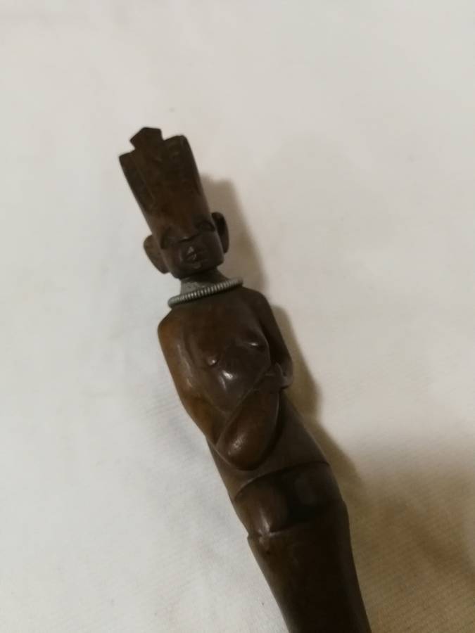 Vintage Carved Wooden African Spoon