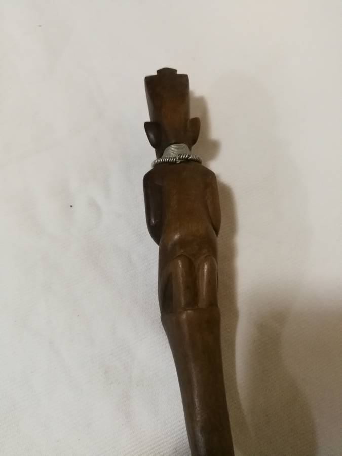 Vintage Carved Wooden African Spoon