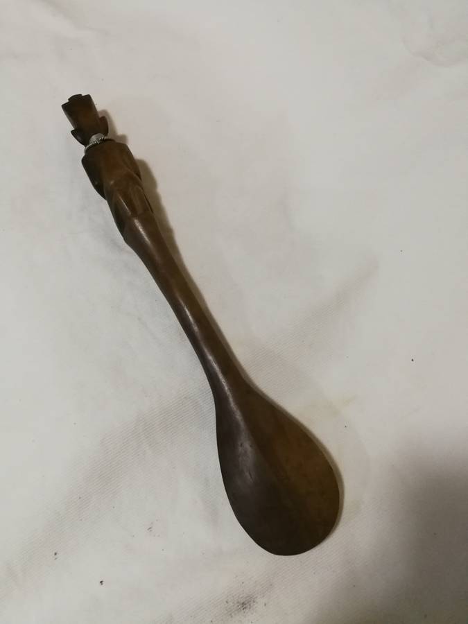 Vintage Carved Wooden African Spoon