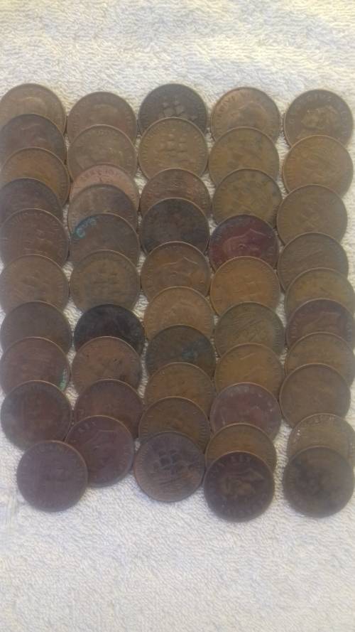 South Africa Pennies 50