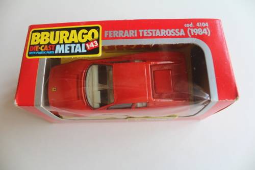 Burago Ferrari Testarossa 1984 1/43 Mint in Box