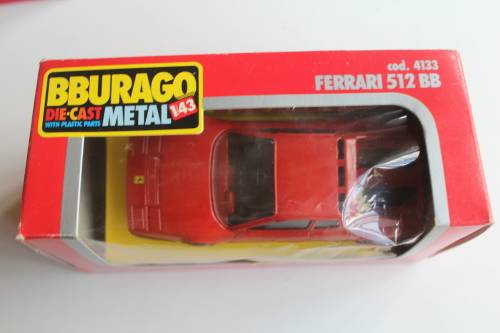 Burago Ferrari 512 BB 1/43 Mint in Box