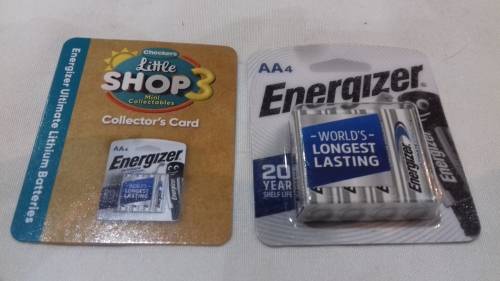 CHECKERS LITTLE SHOP 3 ENERGIZER BATTERIES