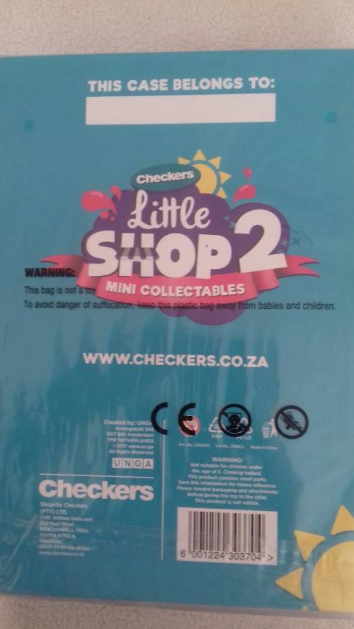 Checkers Little Shop 2 Collectors Case only