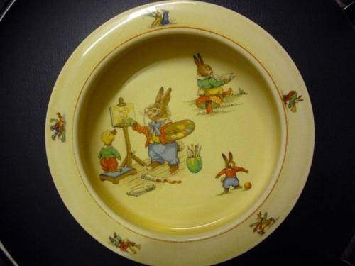 ROYAL WINTON BUNNY,S PLAYTIME PORRIDGE BOWL / COLLECTORS ITEM