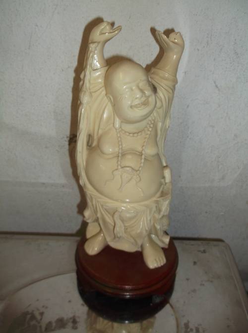 LAUGHING BUDDHA ( MOLDED CAST RESIN )
