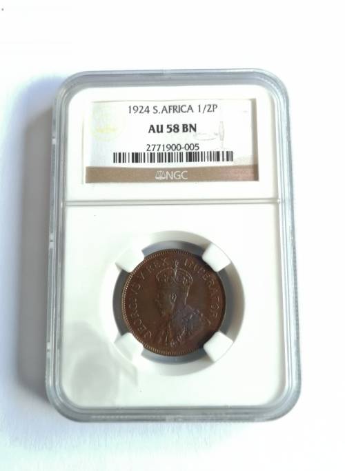 1924 1/2d AU58 BN