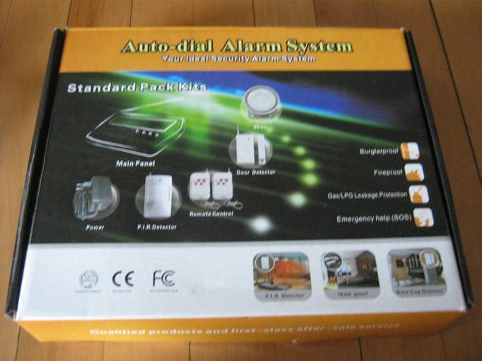 GSM home office wireless alarm system