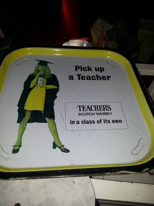 vintage enamel tray