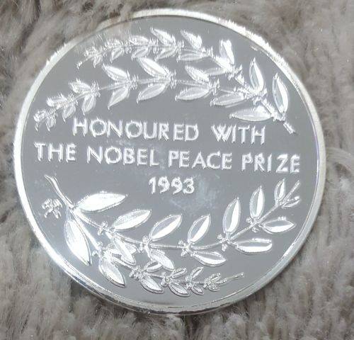 Nelson Mandela 1993 Silver plated coin # On auction Now!!!