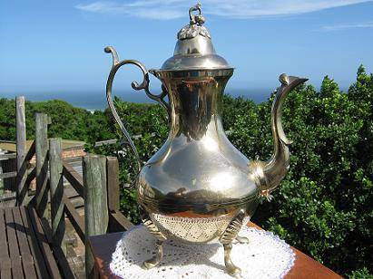 A Lovely Large Vintage Brass Teapot