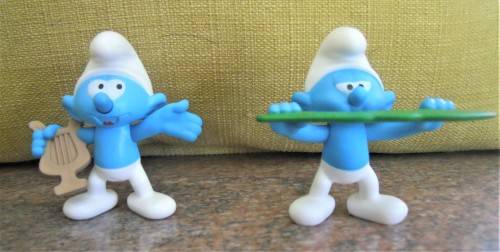 Smurf, assortment of 5, approx.70 - 80 mm high