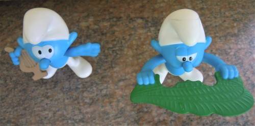 Smurf, assortment of 5, approx.70 - 80 mm high