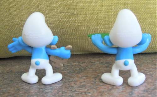 Smurf, assortment of 5, approx.70 - 80 mm high