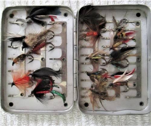 Fishing rod, Fly Rod Boron, Worchester in clear box,  1726/270, 9 ft., #8/9 plus flys
