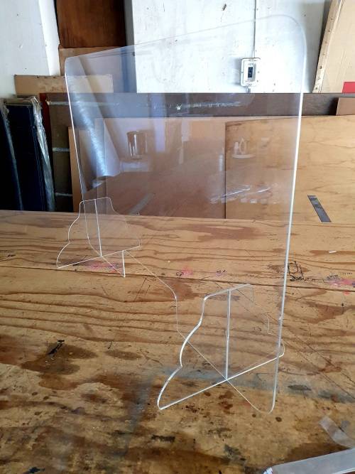 Sneeze screen protector 900mm x 600mm