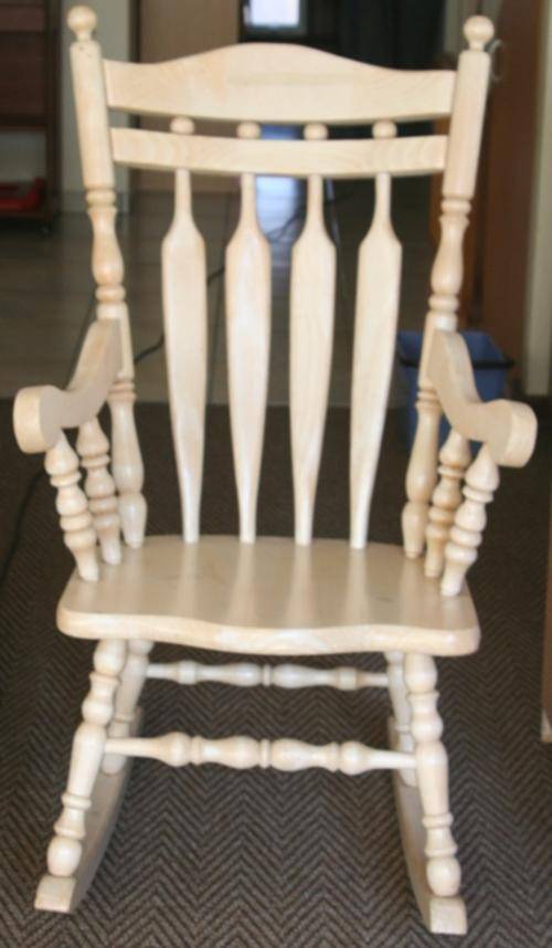 Rocking Chair Pine White wash finish